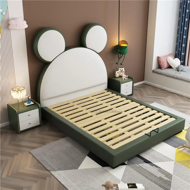 Massivholz Schöne Und Kreative kinder Bett Für Jungen Und Mädchen Einfache Moderne Schlafzimmer Cartoon Einzel Bett kinder möbel