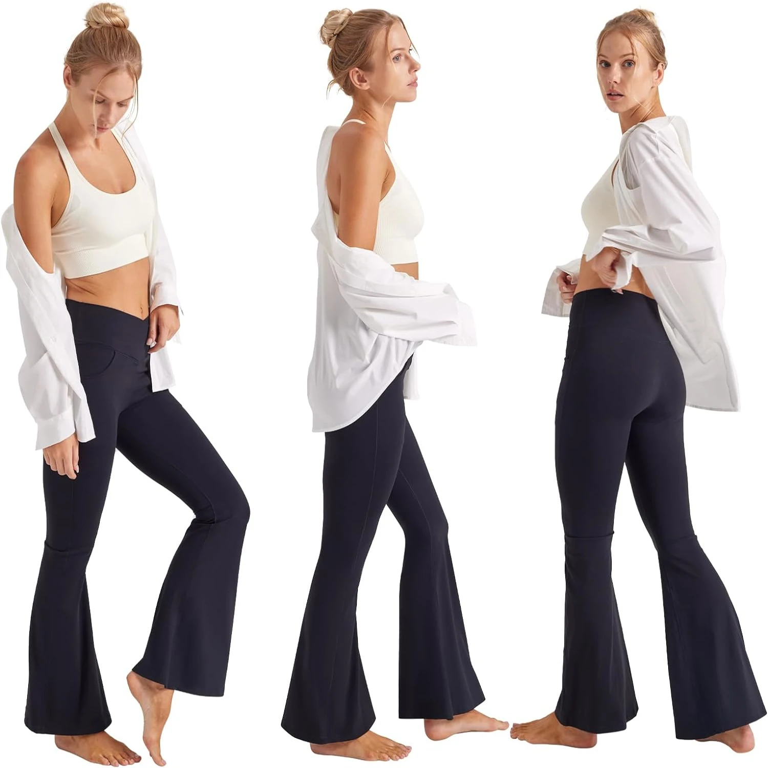 Comfortable and stylish Amazing Bootcut Yoga Pants - Feel fabulous all day long in these flattering and comfy yoga pants. Ideal