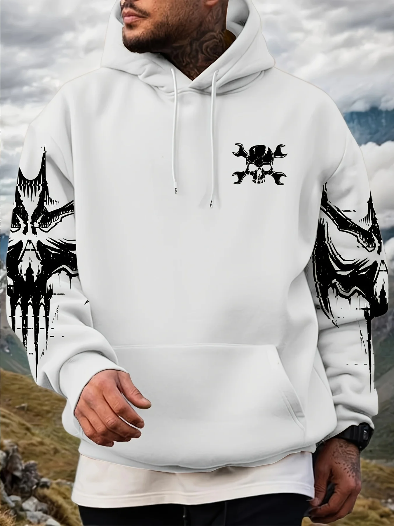 جديد الرجال مقنعين البلوز لربيع وخريف 2025 عادية التزلج على الجليد ثلاثية الأبعاد مطبوعة الشارع ملابس رجالية #5