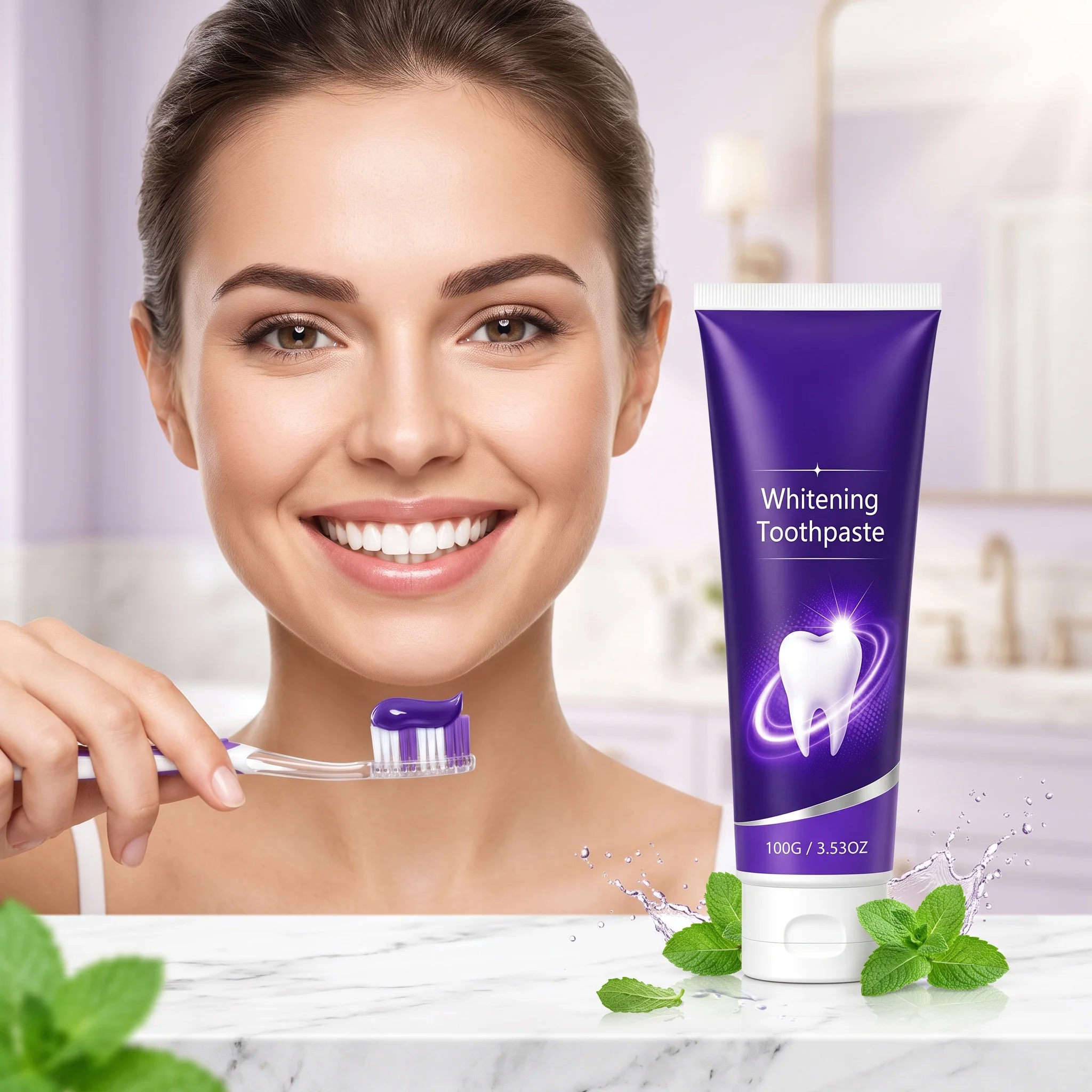 100g Coffee Stain Remover Toothpaste Gentle Breath Foam Paste Teeth Brightening for Women Men Dad Mom Family