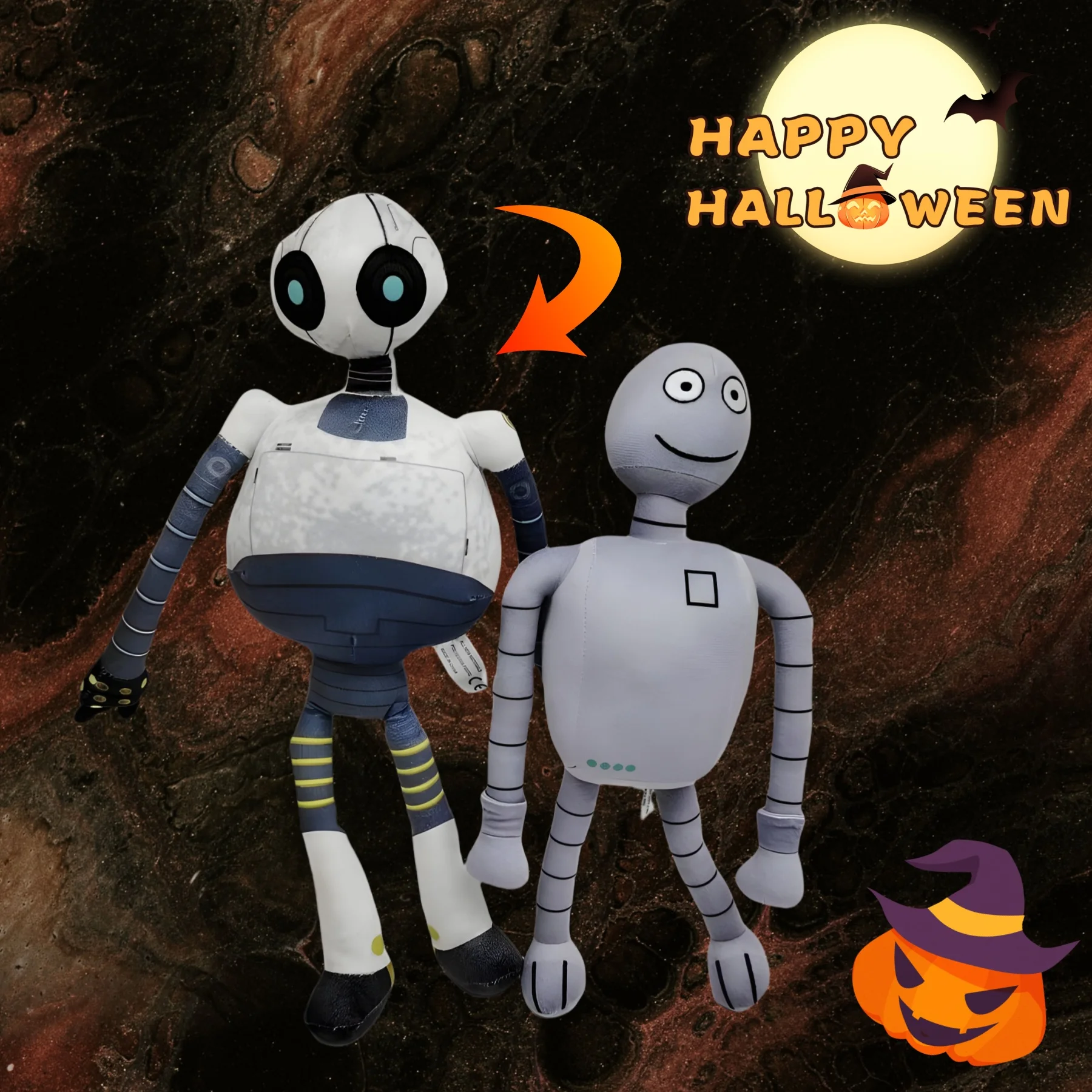 Neue Halloween Roboter Träume gekocht Plüschtiere Cartoon Anime Mon Ami Roboter weichen Plüsch tier Kinder Geburtstags geschenke