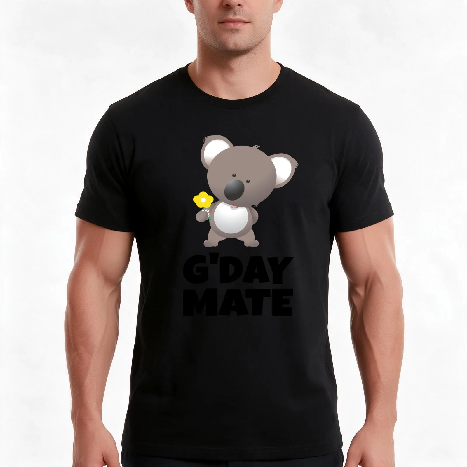 G'Day Mate T-Shirt, Summer Casual Cotton Tee, Oversized Streetwear Tops, Vintage Graphic Print, Loose Fit Short Sleeve