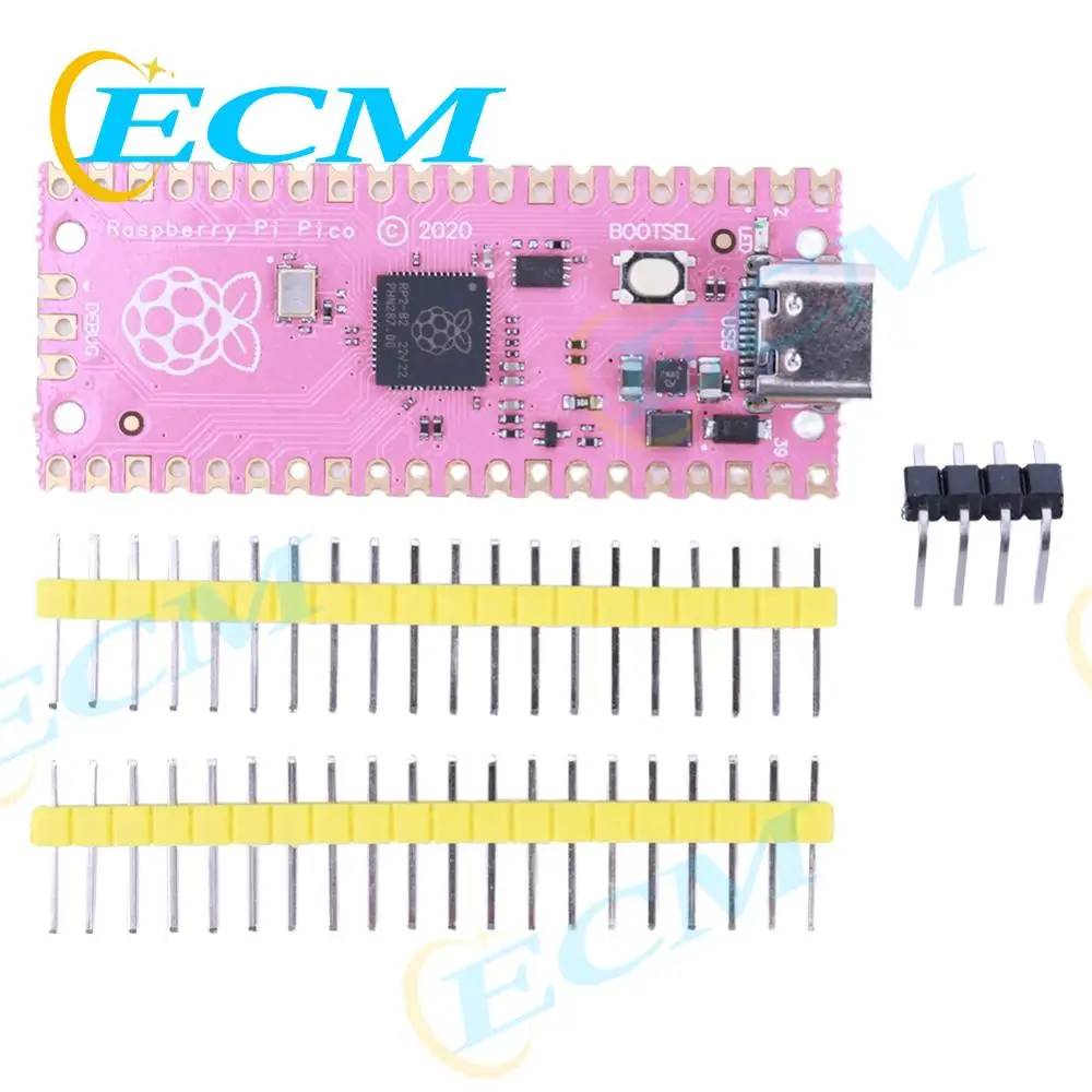 RP2040 Low-Power Microcomputers for Raspberry Pi Pico Dual-Core Running Up To 133 MHz Support C/C++/Python with SPI/I2C/UART