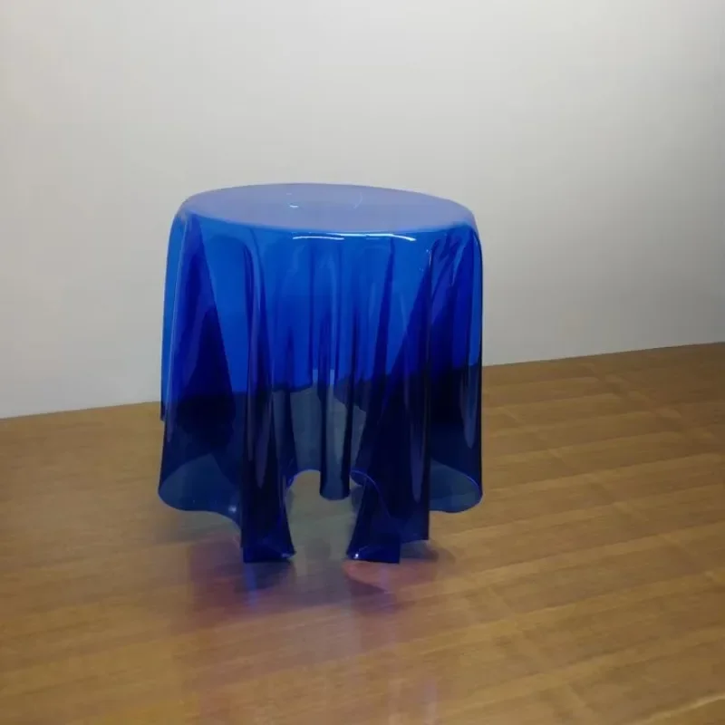 High quality acrylic transparent waterfall side table