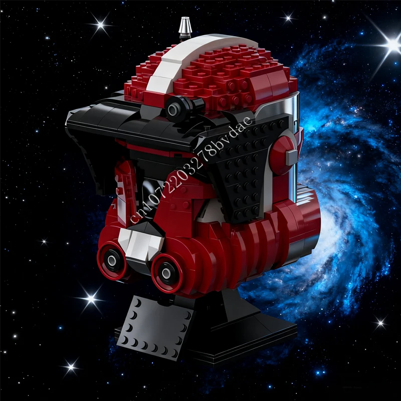 987PCS Star Plan MOC Helmet Clone Commander Fox MOC Space Battle Education Assembly Holiday Christmas Birthday Toy Gift for Kids
