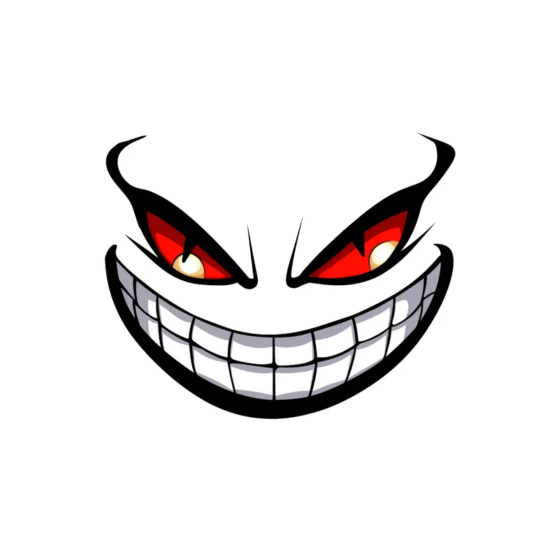 Devil Eye reflecterende motorfiets veiligheidswaarschuwingsstickers autosticker motorhelm aangepaste creatieve voertuig sticker sticker