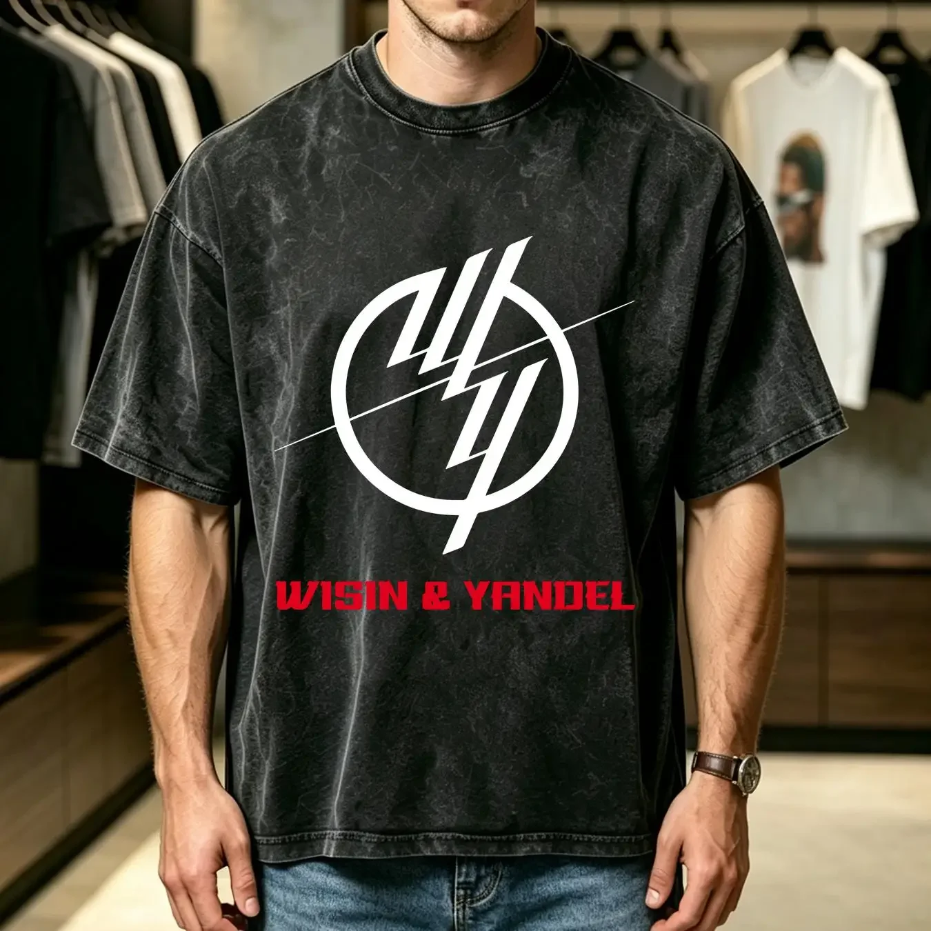 washed T Shirt Wishing Y Yandel S 5XL New Classic Reaggaeton Merch 2023 Fast Shipping vintage Washed Stretched Slightly Casual