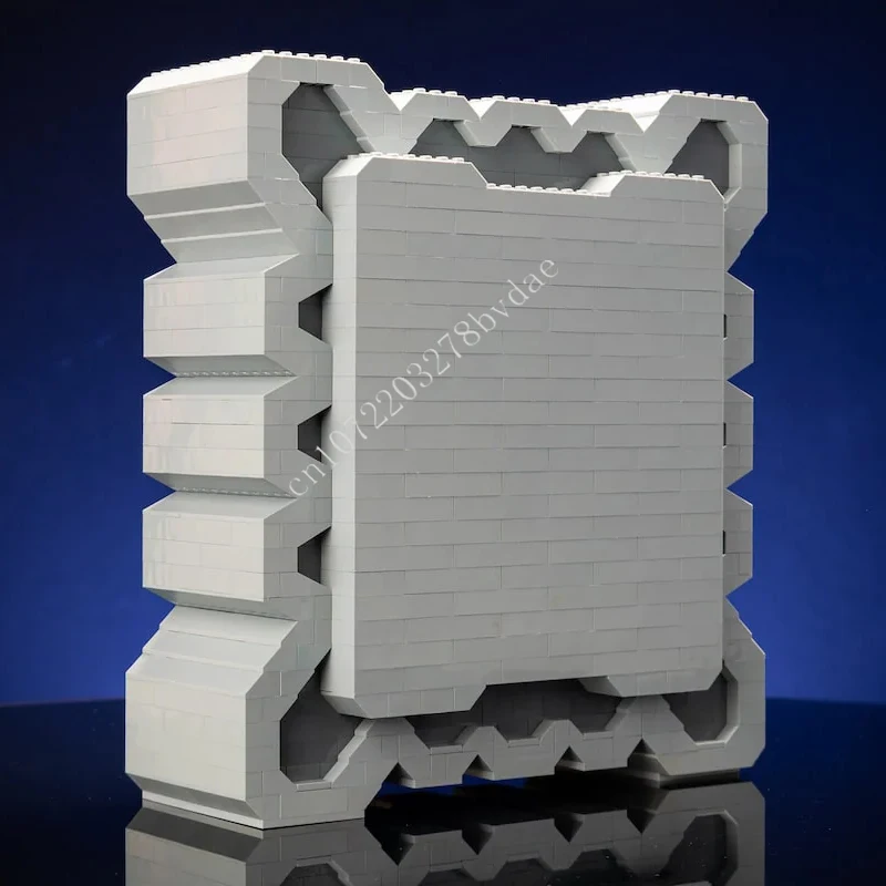 1654PCS Custom MOC Life-Sized Sculpture Series Angry Block Mega Figure Education Assembly Puzzle DIY Creative Assembly Toy Gifts