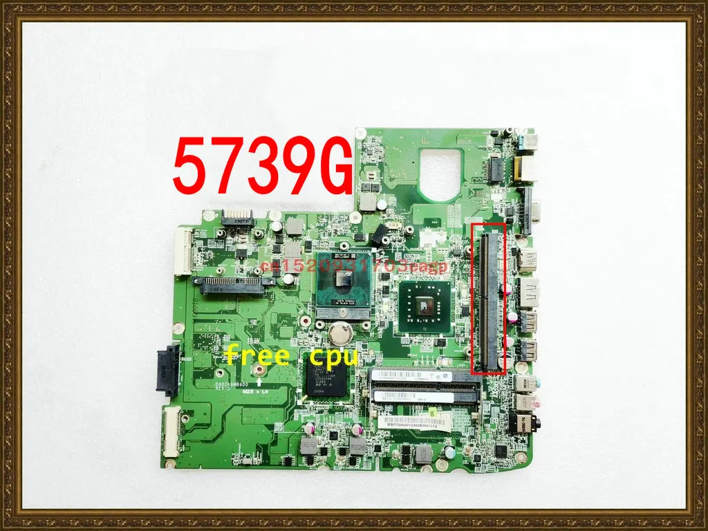 

DA0ZK6MB6D0 For Acer Aspire 5739 5739G Laptop Motherboard PM45 DDR3 MBPDS06001 MB.PDS06.001 100% TESED OK