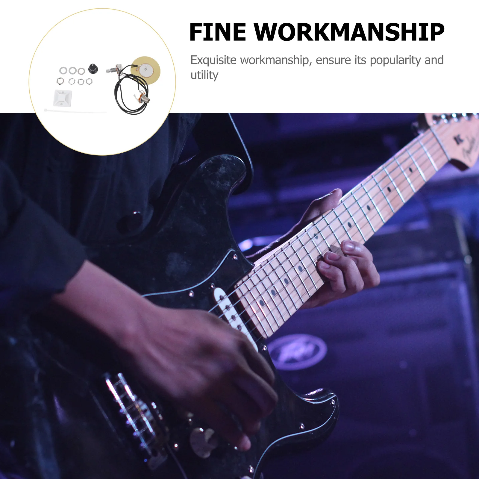 

Guitar Pickup Set Sound Hole Tuner Acoustic Tuning for Accoustic Transducer Double Coil