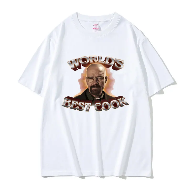 World\'s Best Cook Walter White Breaking Bad Graphics T-shirts Men Women Vintage Oversized Short Sleeve Tshirt Men\'s Streetwear