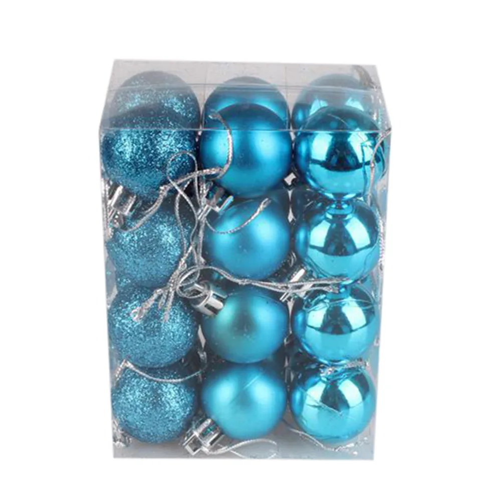 Christmas Tree Hanging Ornament New Year Navidad Party Decor Supplies Decorations for home Bauble Ball 3cm 24pcs Christmas Balls