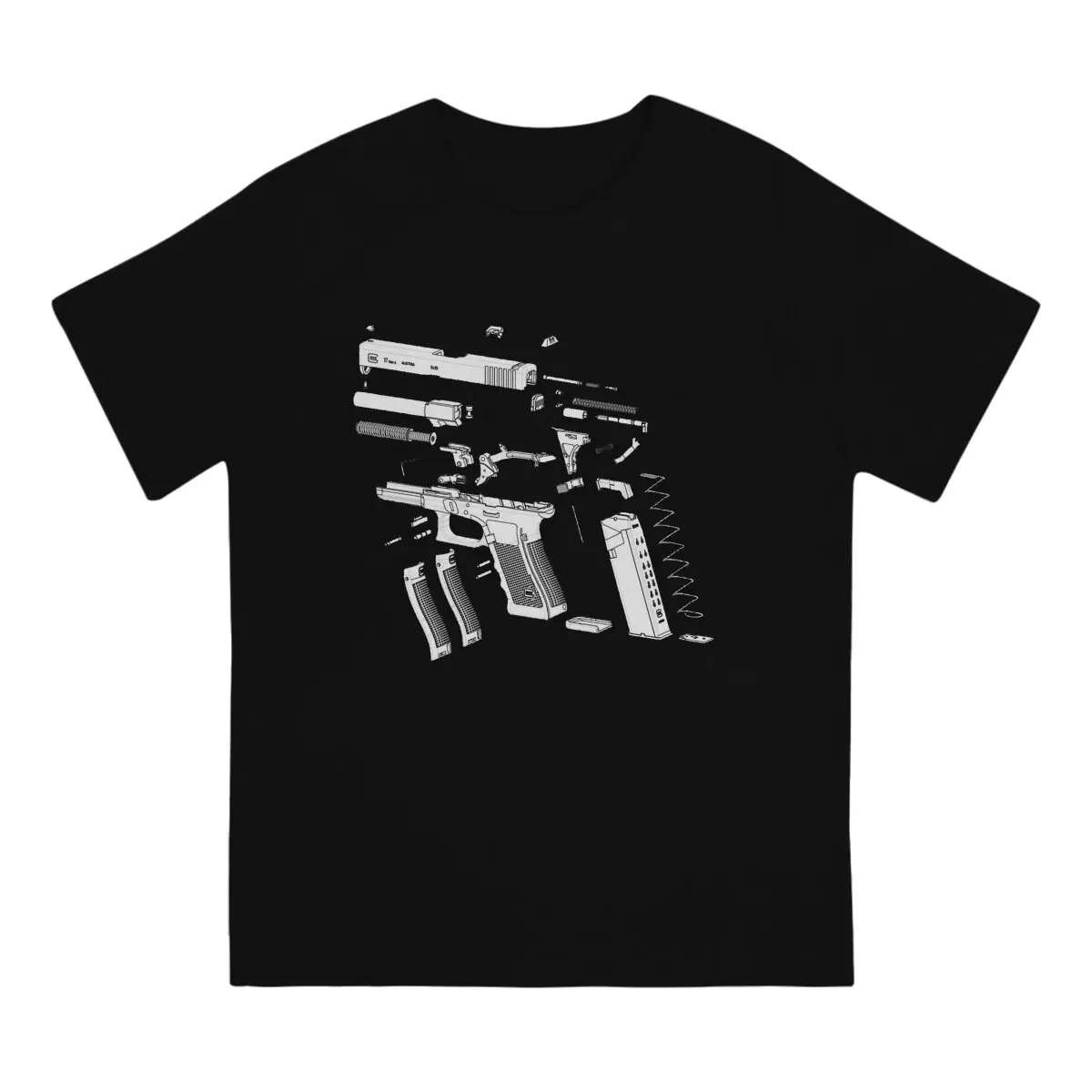 G17 T-Shirt for Men Smith Cool Wesson Vintage 100% Cotton Tees Crew Neck Short Sleeve T Shirt Gift Idea Clothes