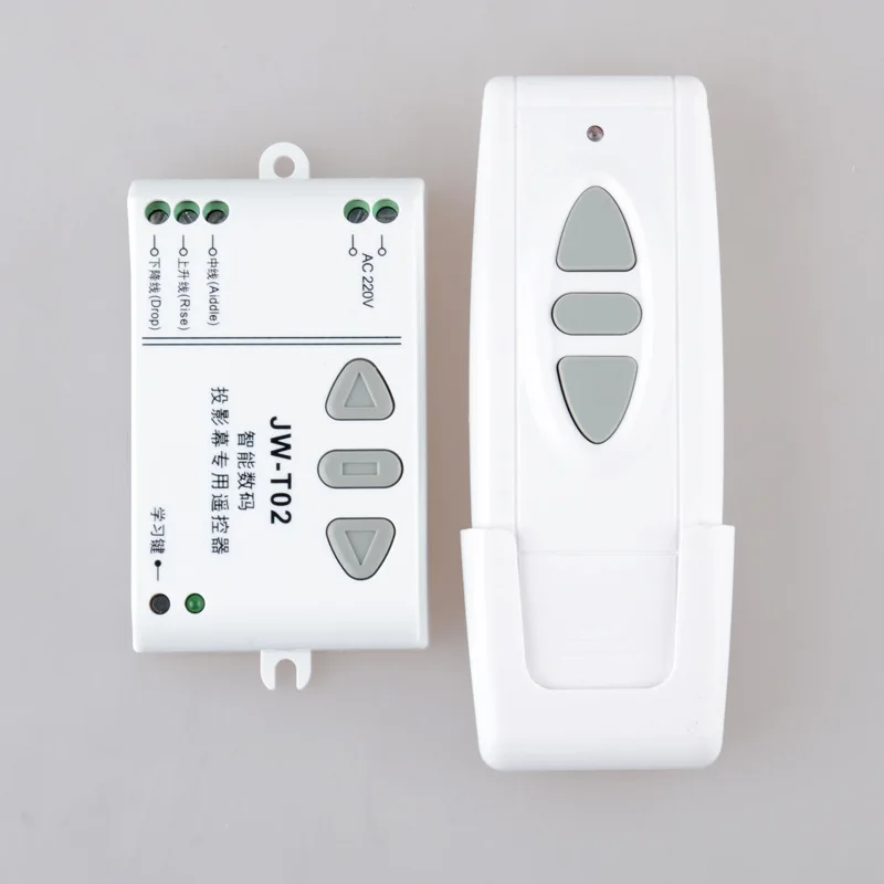 Projection Screen Wireless Remote Controller&Receiving Controller JW-T02 315MH or 433MHZ New  Alishow