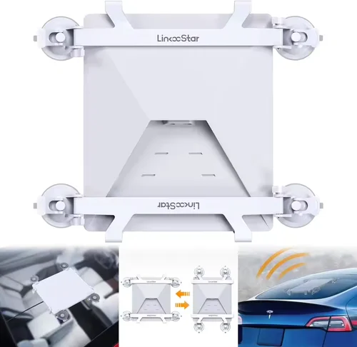 Imagen 2 del producto Para Starlink Mini soporte de ventosa para techo solar para coche con 4 Base de succión soporte de ventosa estable para ventana de coche soporte para satélite