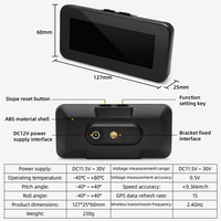 Classy-Car HUD Head Up Display Inclinometer Compass Speedometer GPS Overspeed Alarm Digital Speed Slope Meter Car Parts 1 PCS