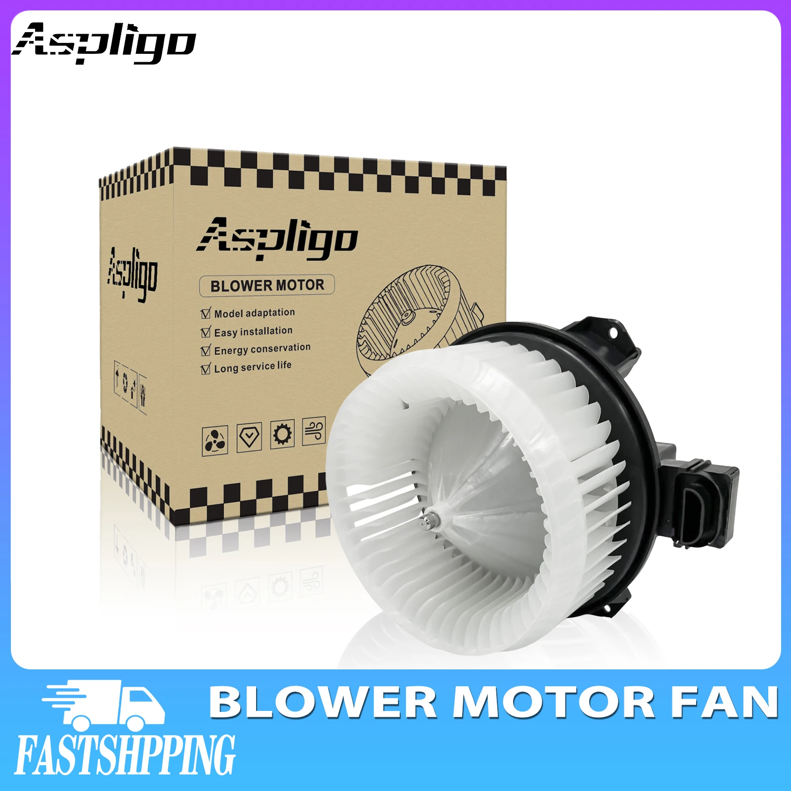 Aspligo Air Conditioning AC Heater Blower Motor Fan For CHEVROLET R10 R20 SUBURBAN 1987-1988/For GMC R1500 SUBURBAN 1987-1988