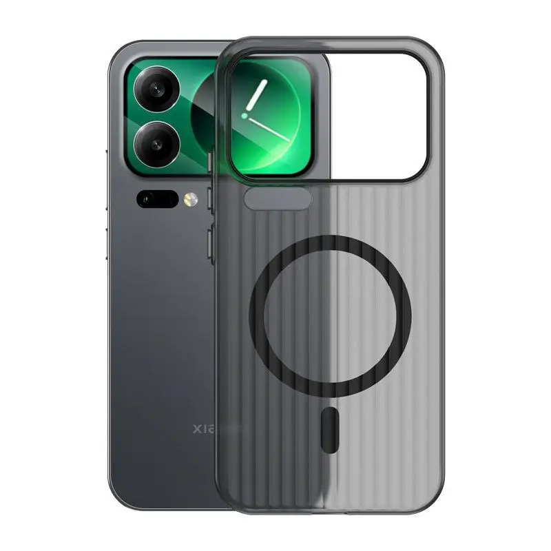 

Case For Xiaomi 17 Pro/17 Pro Max Ultra Thin Magnetic For Magsafe Shockproof Protective Corrugated Texture Cover For Xiaomi 15