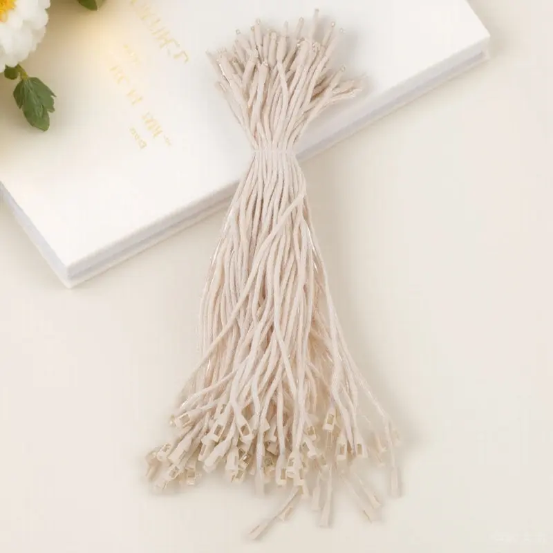 

1000 шт. хлопковых тонких прочных застежек-клипс для бирок, подарочных веревок, ценников, демонстрационных табличек для магазинов