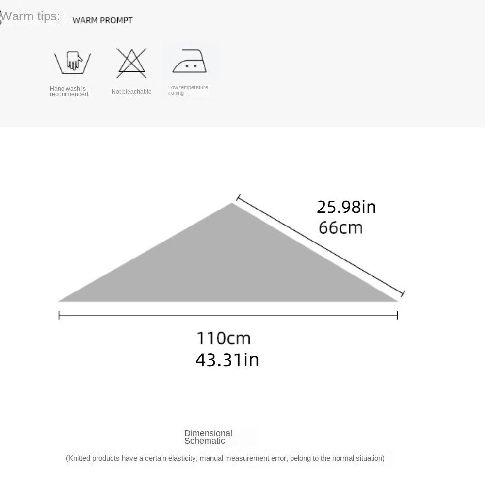 한국 스타일 니트 삼각형 스카프, 부드럽고 두꺼운 겨울 캐시미어 스카프, 캐주얼 방풍 여성 캐시미어 숄, 패션