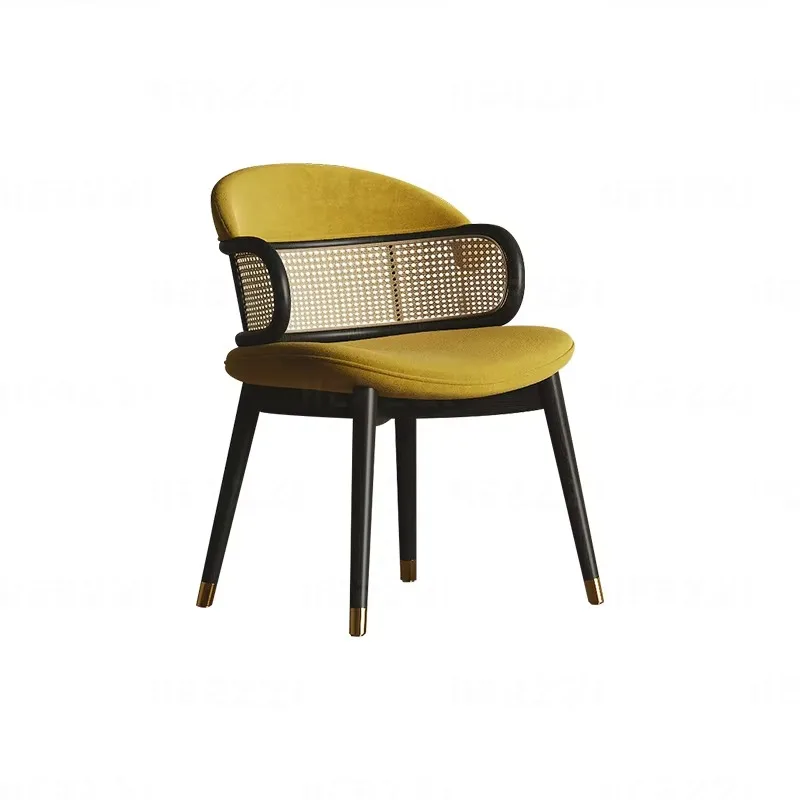 High Back Comfort Dining And Restaurant Chairs For Coffee Shop Living Room Dressing Table With Frame Seat