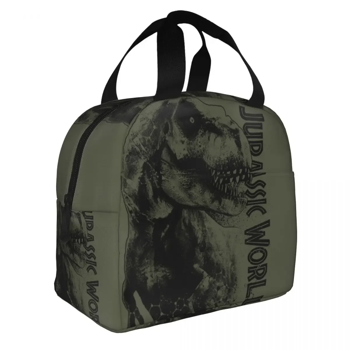 Jurassic Park On The Prowl Insulated Lunch Bag Leakproof Reusable Cooler Bag Tote Lunch Box Beach Picnic Men Women