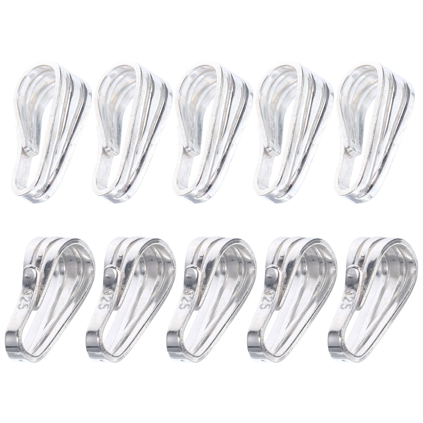 

Bead Necklace Buckle Accessories Jewellery Pendant Connectors Clasp Jewelry Clasps Silver