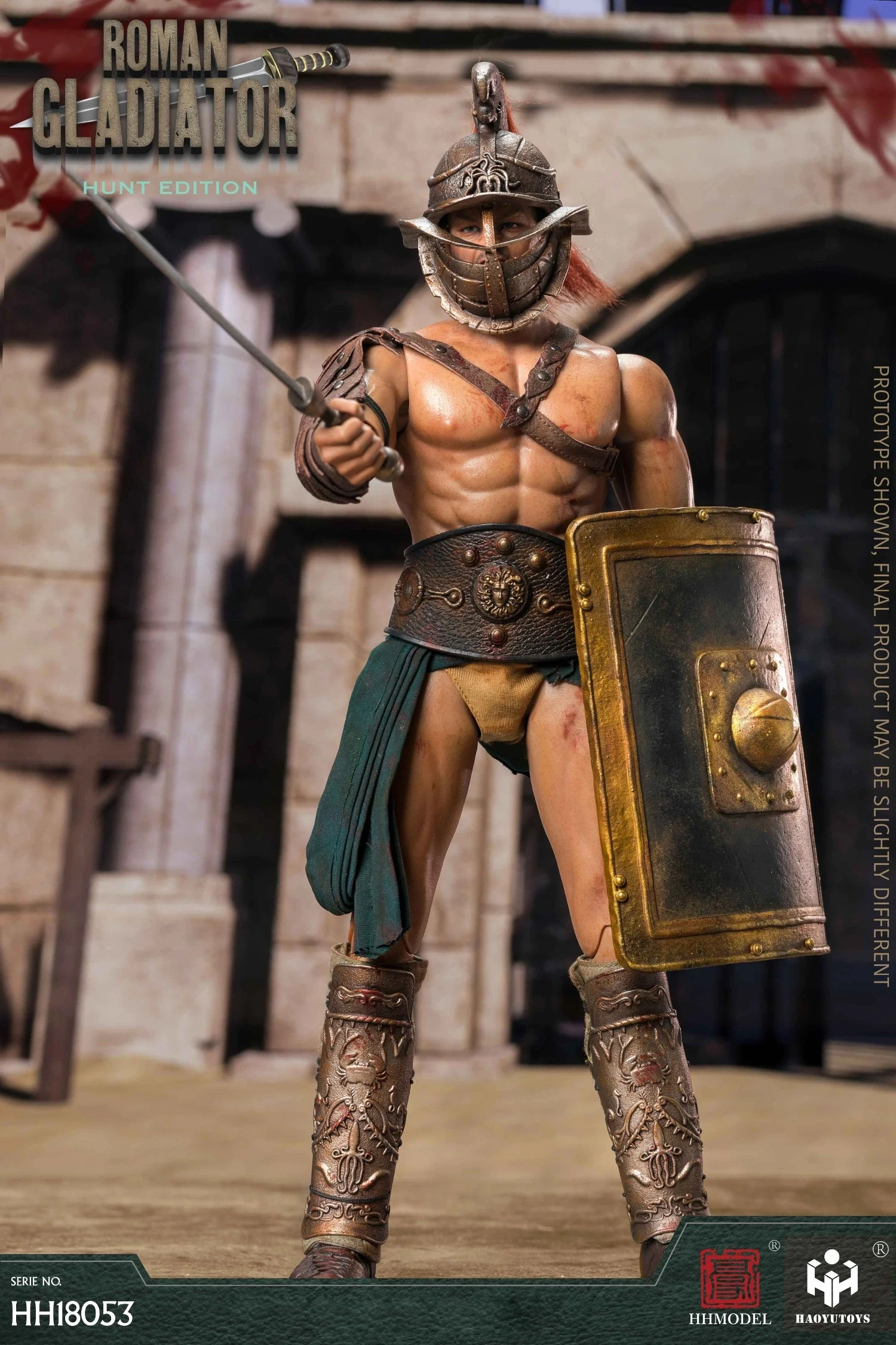 1/6 Scale Roman Gladiator Imperial Legion Action Figure - Hunting Edition Collectible Toy for Adults by HHMODEL HAOYUTOYS