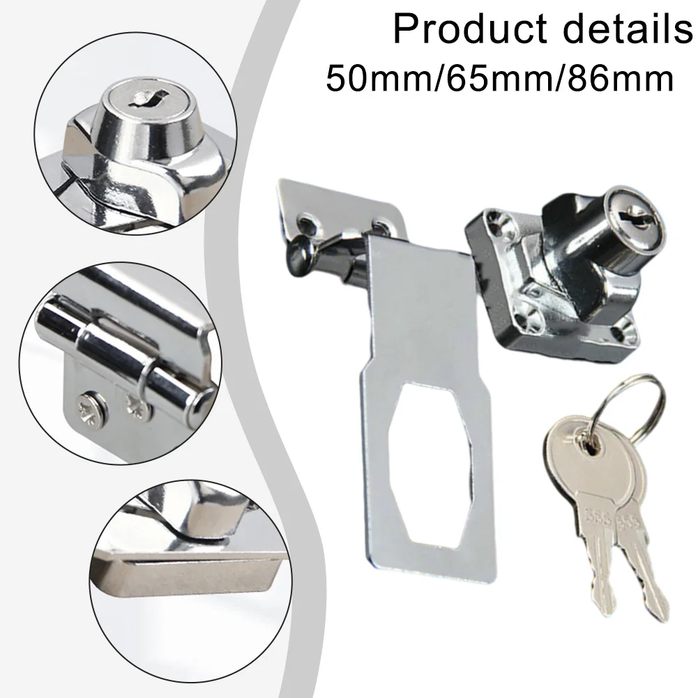 90 Degree Refrigerator Lock Drawer Lock Freezer Lock Cabinet Door Lock Metal Key Hasp Locks Key-operated Locking And Staples