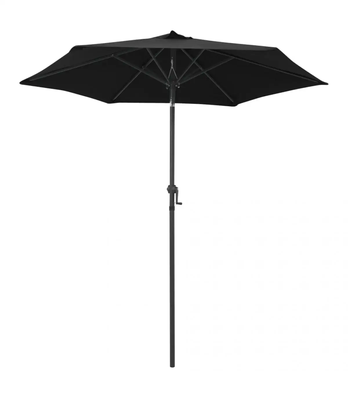 Black aluminum sunshade 200x211 cm