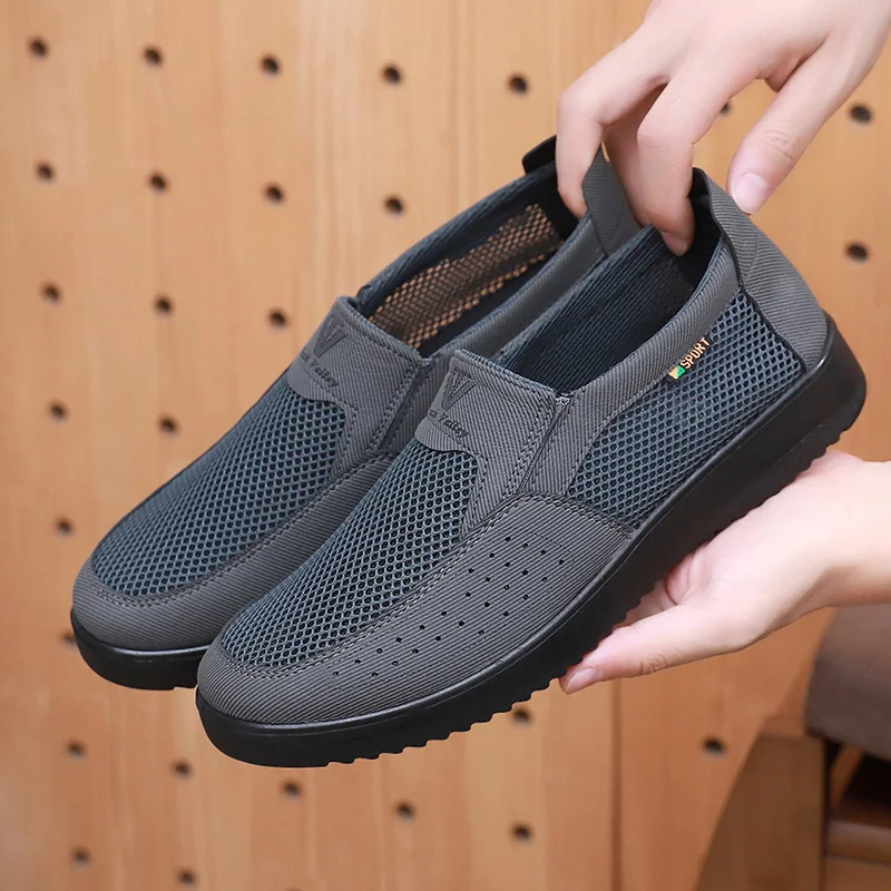 Herren Atmungsaktive Rutschfeste Freizeit-Sportschuhe, Ganztägiger Komfort für Indoor- und Outdoor-Training – Detail 2