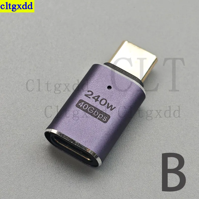 Cltgxdd 1piece USB 4.0 PD 240W 8K 60Hz charger connector for Macbook 40Gbps high-speed USB C OTG U-shaped male femaleadapter