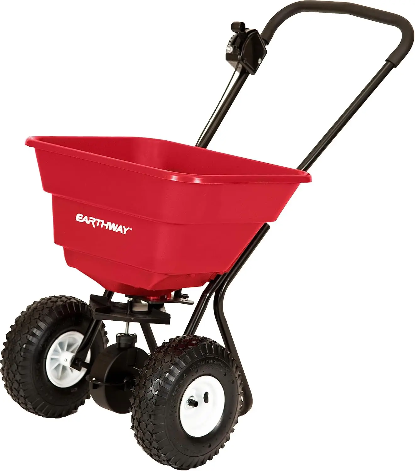 Duty Walk-Behind Commercial Broadcast Spreader Pre-Assembled with Pneumatic Tires, Bui