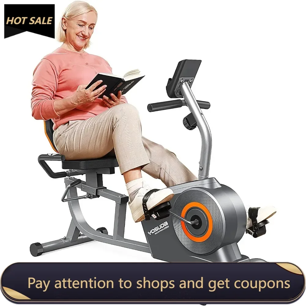 

Recumbent Exercise Bike for Adults Seniors with Quick Adjust Seat, 350LB Capacity & 16-level Resistance