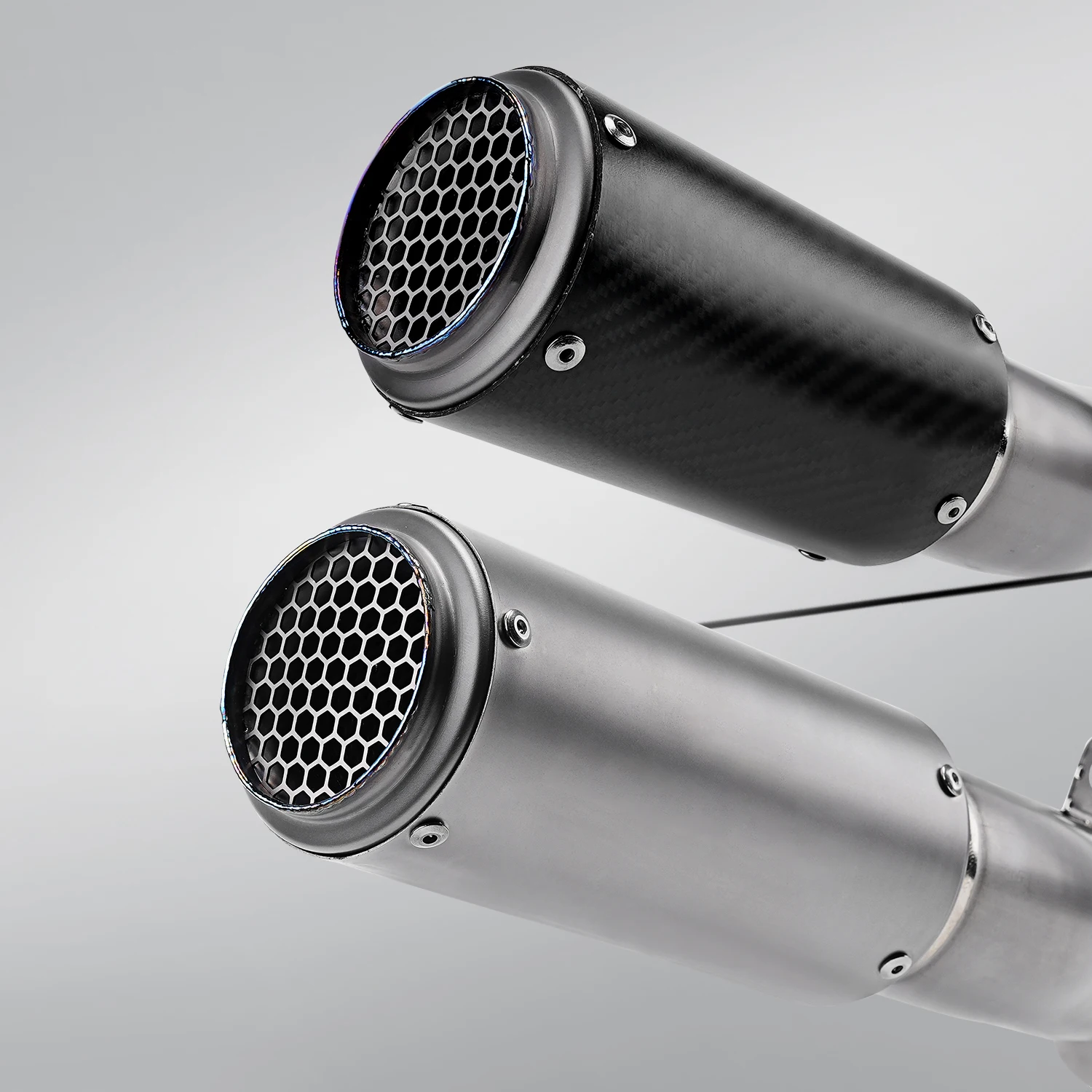 Proyek CR-T Ti. Knalpot racing SC slip on untuk YAMAHA YZF R1 R1M 2015-2024