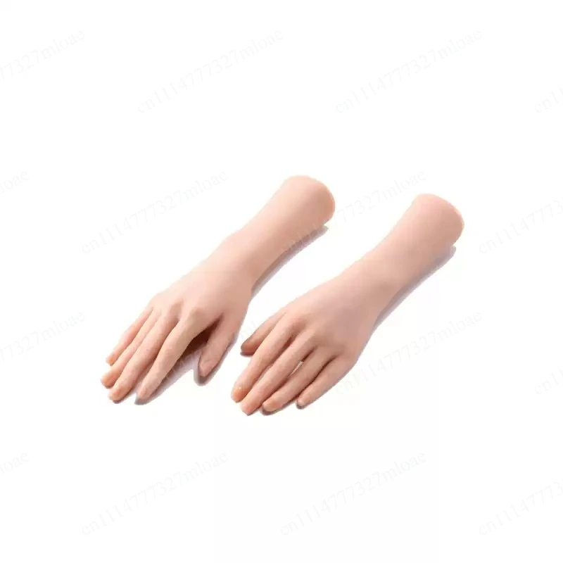 Silicone simulated hand model jewelry shooting display props nail art wearing nail practice prosthetic hand model