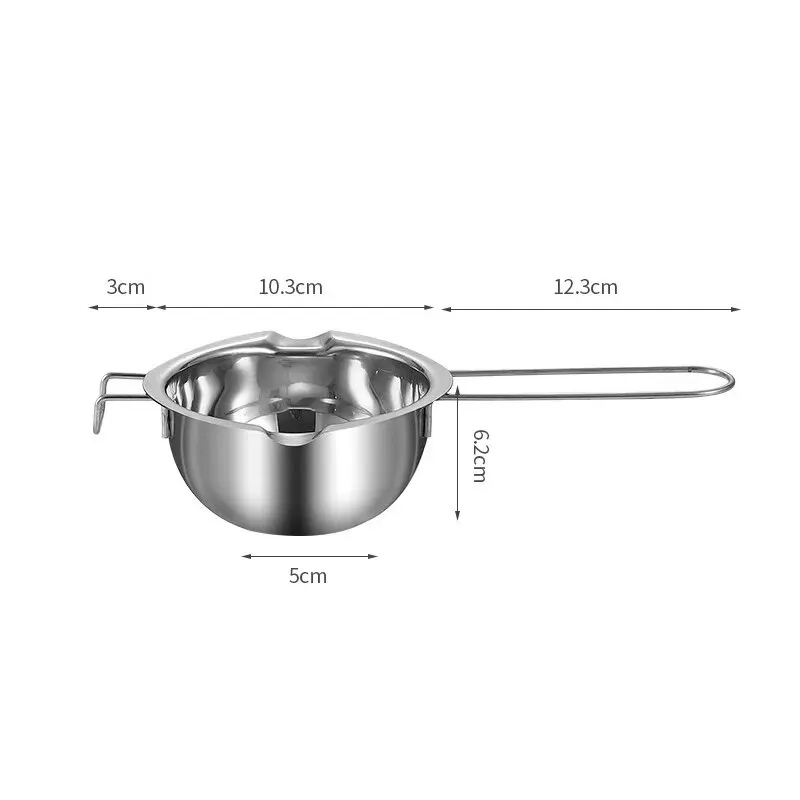 خبز من الفولاذ المقاوم للصدأ ، وعاء ذوبان ، غلاية مزدوجة ، ذوبان ، شمعة ، الحلوى ، يذوب ، الشوكولاته ، الجملة