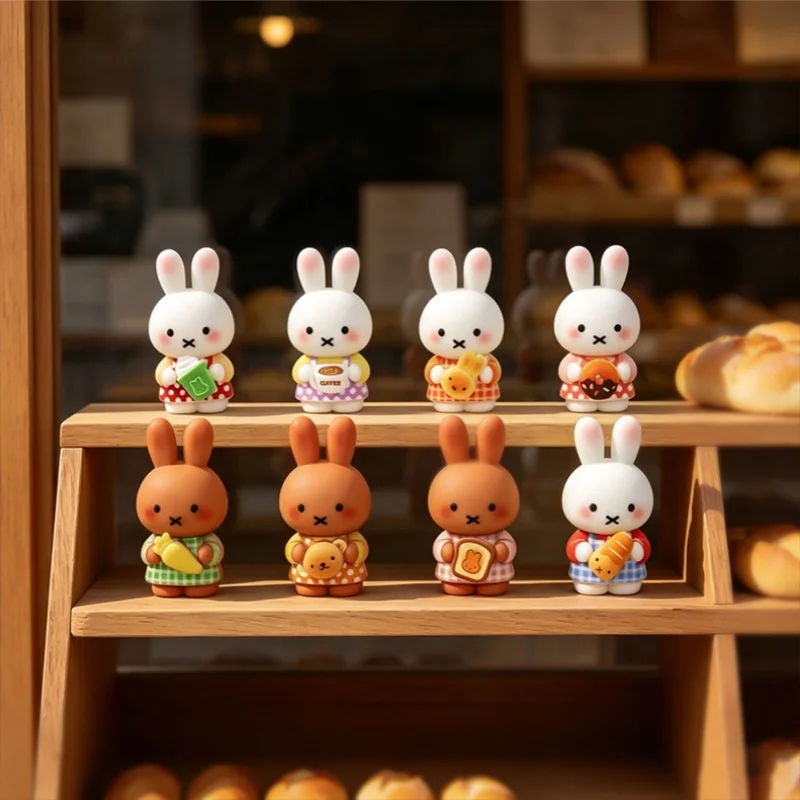 New Arrival Baking‑Themed Bean‑Style Mini Figures, DIY Jewelry Accessories Resin Figurines, Desktop Mini Ornaments for Gifting