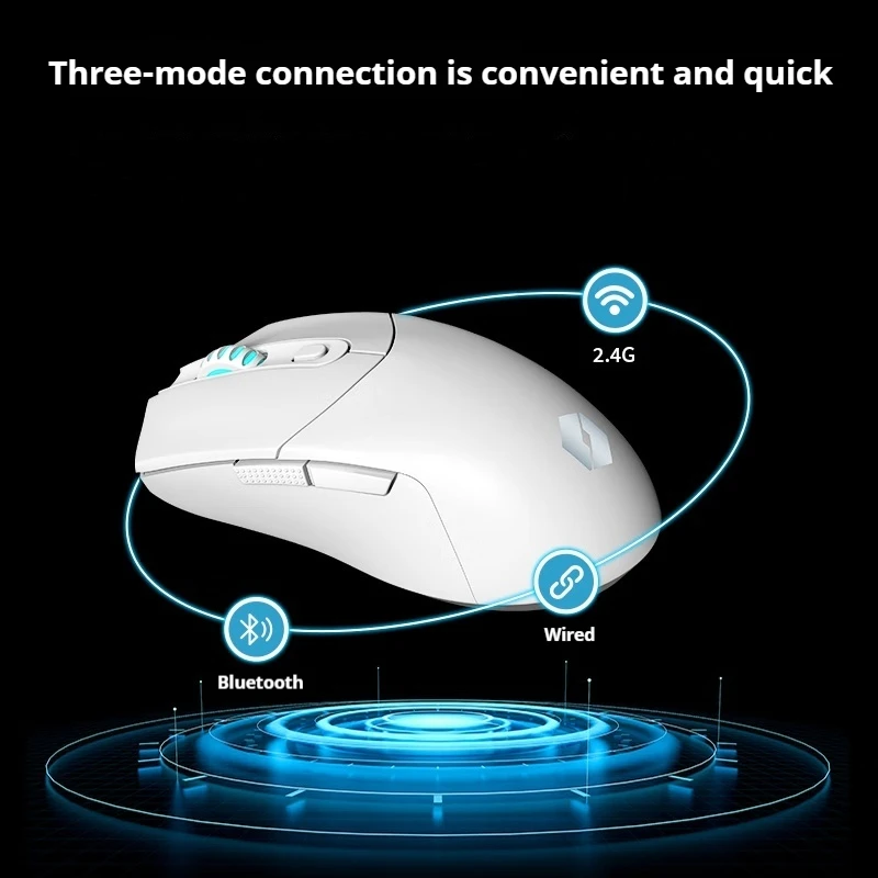 Imagem -06 - Mechrevo-mouse Bluetooth sem Fio Terceiro Mouse Simulado de Exame Mouse Leve Portátil de Escritório Sensor 3395 64g M730