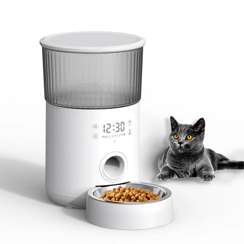 

STLF 4L Dog Feeder Stainless Steel Food Bowl Auto Cat Feeders