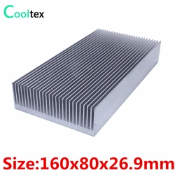 High power 160x80x26.9mm radiator Aluminum heatsink Extruded heat sink for Electronic LED Power Amplifier cooler cooling