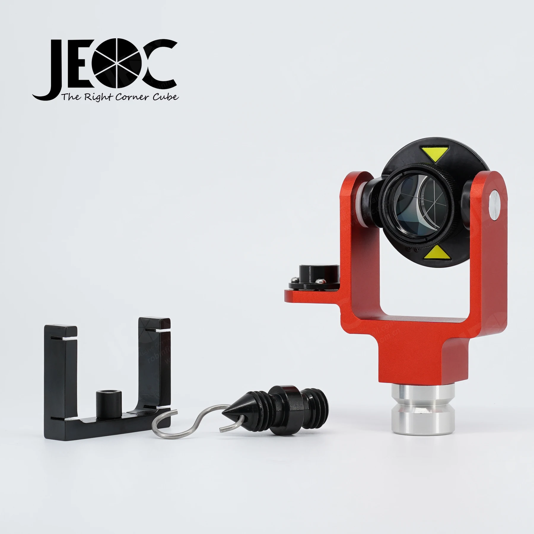 JEOC ADS102B, Mini Prism Reflector For Japanese System and Trimble Total Station Surveying Peanut with side / Central Bubble