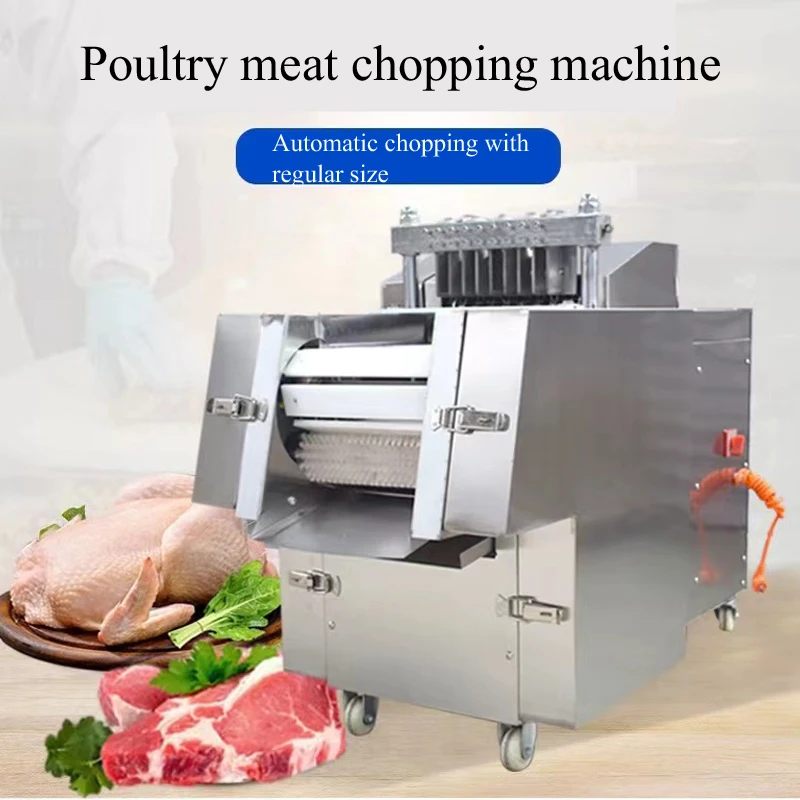 Fresh Meat Cube Cutting Machine Frozen Chicken Duck Meat Beef Dicer Cutter Whole Chicken With Bone Dicing Machine