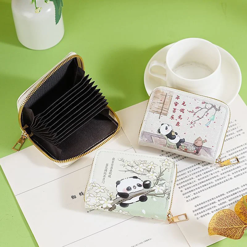 2025 New Cartoon Anime Short Zipper Wallet, Cute Compact Card Holder for Students