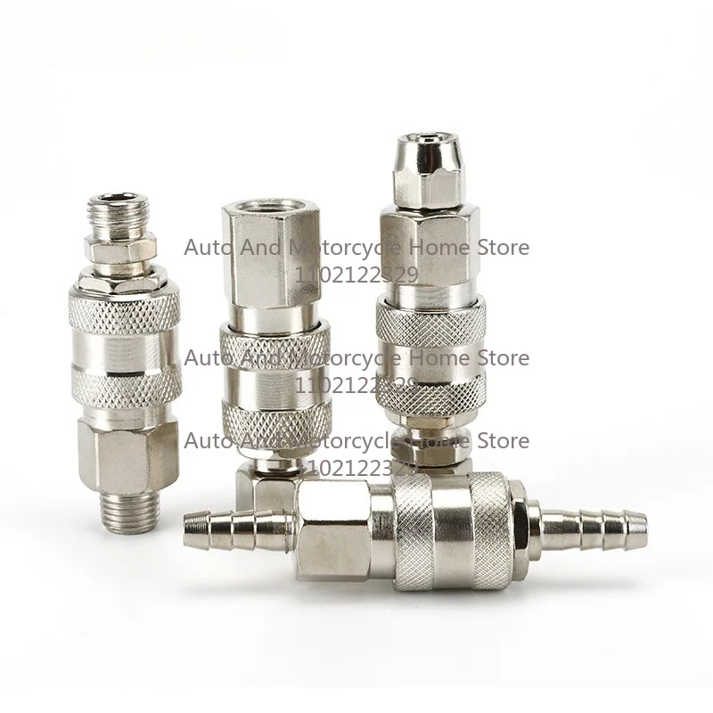 EU All-Copper Mini Air Hose Quick Coupling  Release Pneumatic Fitting European Connector Fast Medical Equipment
