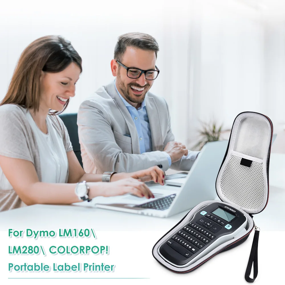 Label Printer Case For Dymo Labelmanager 160 280 LM160 Handheld Label Maker for Dymo D1 45013 Label Portable Travel Carrying Box