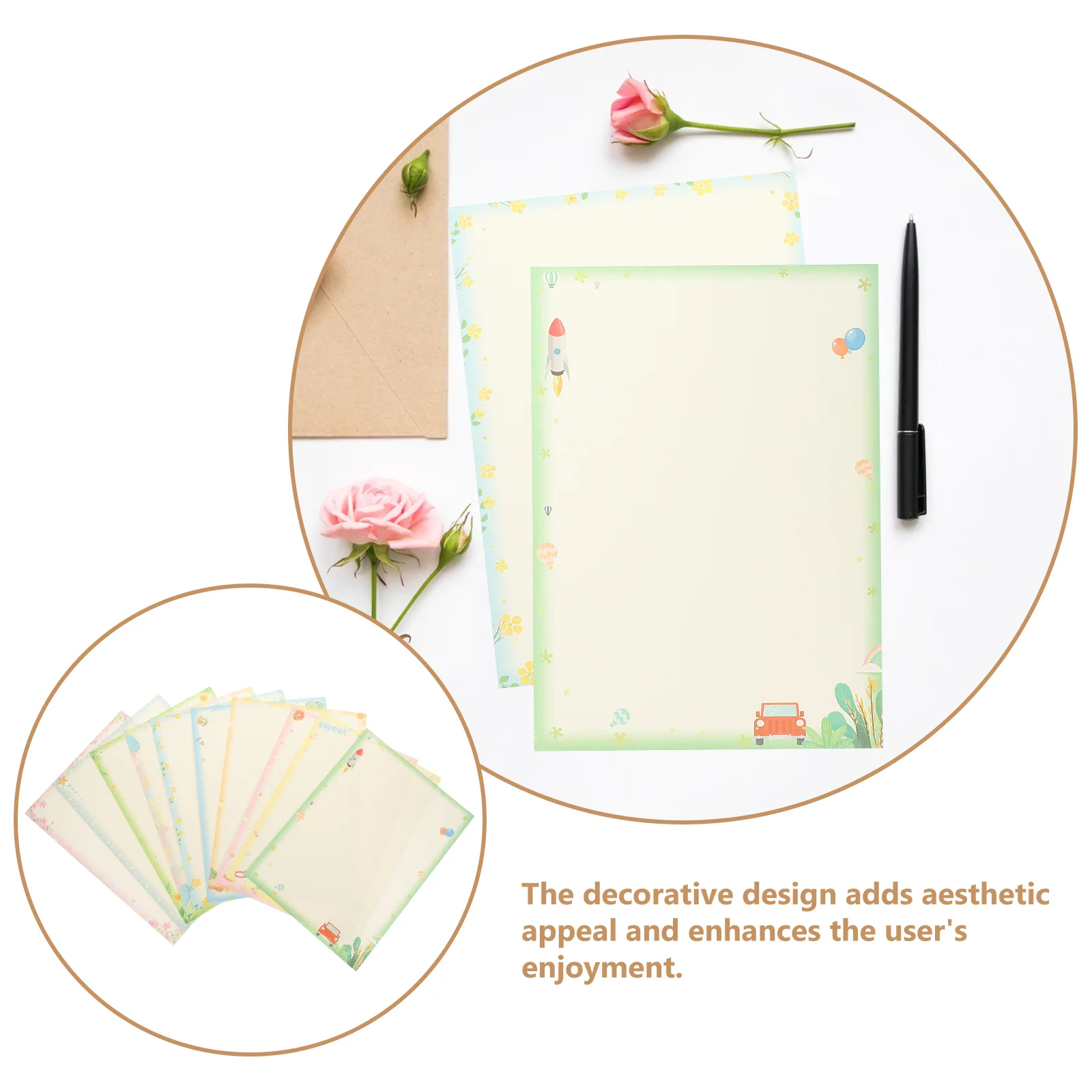 50 Sheets Paper Divider A4 Lace Computer Color Copy Painting Printing 1 Pack (50pcs) Printer Decorative