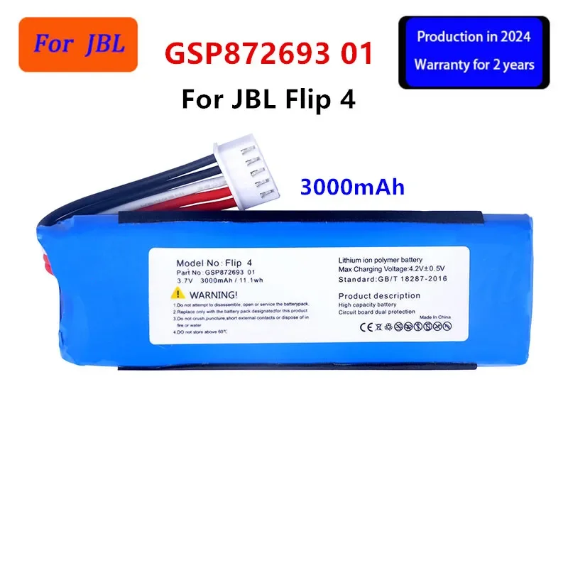 

Original GSP872693 01 3000mAh Replacement Battery For JBL Flip 4 Flip 4 Special Edition Batteries