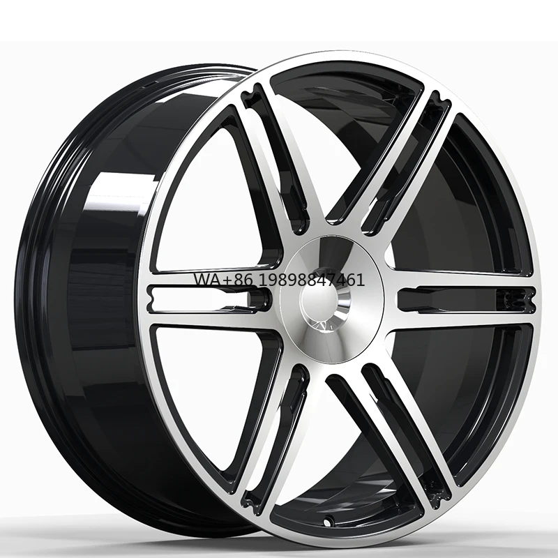 

Wholesale Customized Forged Wheels Gloss Black Machine Face Style Alloy Wheel Rims
