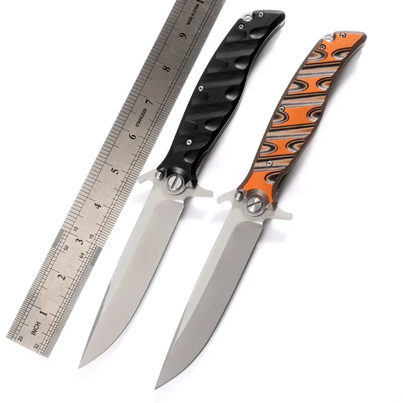 

High Hardness Multifunctional Camping Pocket Folding Outdoor Knife D2 Blade G10 Handle Survival Tactical Hunting Knives EDC Tool